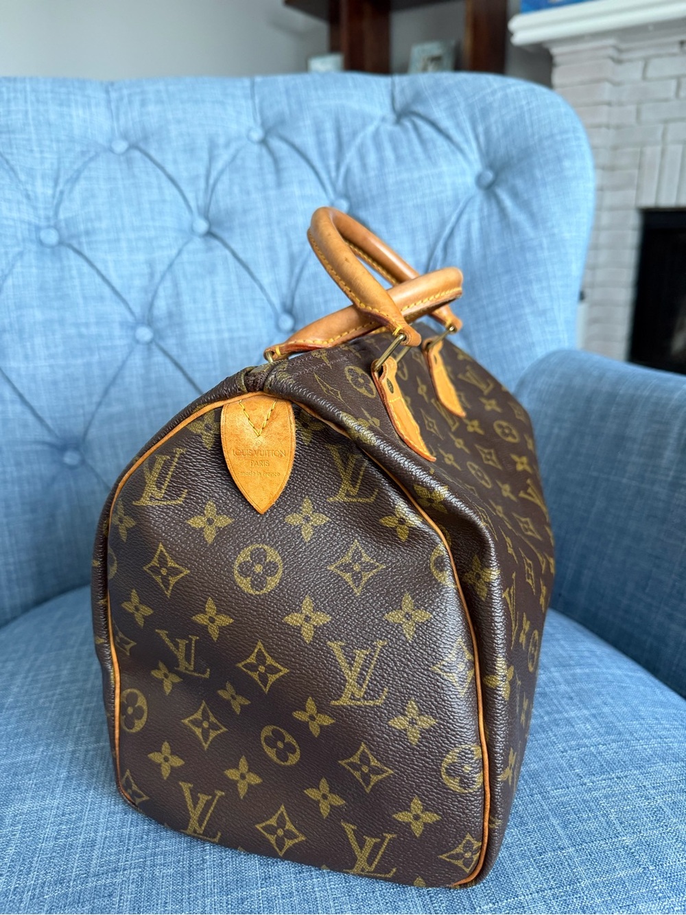 Louis Vuitton Speedy 30 Monogram Canvas Bag Authentic - Picture 12 of 16